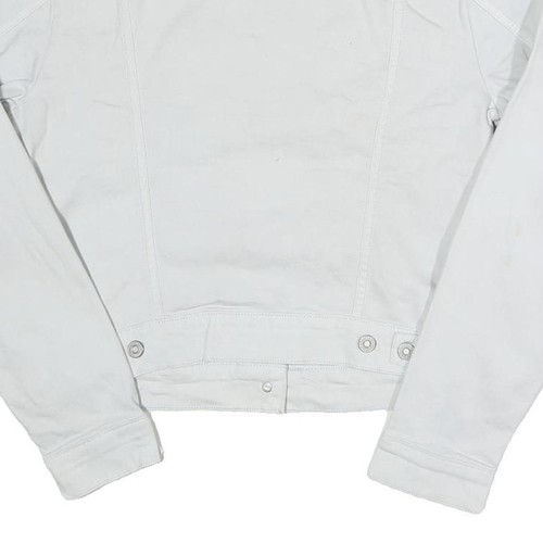 LEVI'S Jeansjacke Mädchen weiß Baumwollmischung L Knopf uni klassischer Stil - Bild 6 von 6