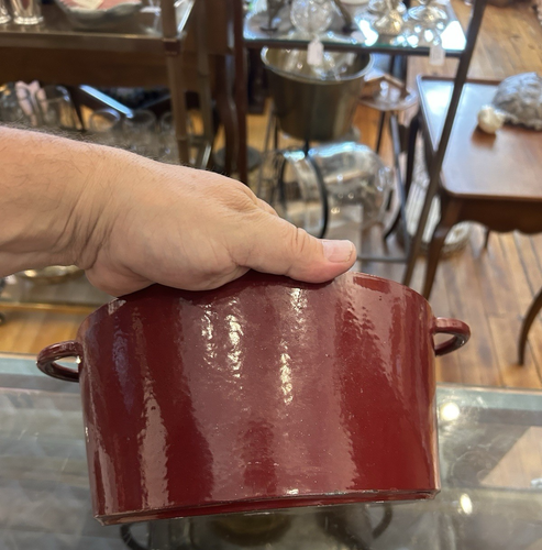 STAUB La Cocotte Deep Red Cast Iron Dutch Oven 5 qt Round France Lightly Used - Picture 9 of 14