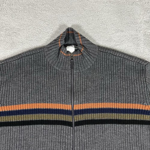 North Face A5 Series Pullover Jacke Herren Large grau durchgehender Reißverschluss Strick Wollmischung - Bild 3 von 13