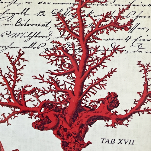 Michel Design Works Holz lackiert rote Korallen Seesterne Seepferdchen Serviertablett - Bild 6 von 13