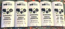 Lot of 5 Schmidt's Charcoal  Magnesium Deodorant 2.65oz Each New Ship Free