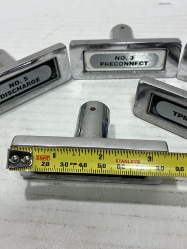 Lot of 5 Fire Truck Hose Lever Handles Pull Crafts Parts Decor Unique! - Picture 3 of 3