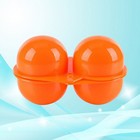 Outdoor Portable Folding Egg Carrier Plastic Holder Storage Box 2 Eggs Cases