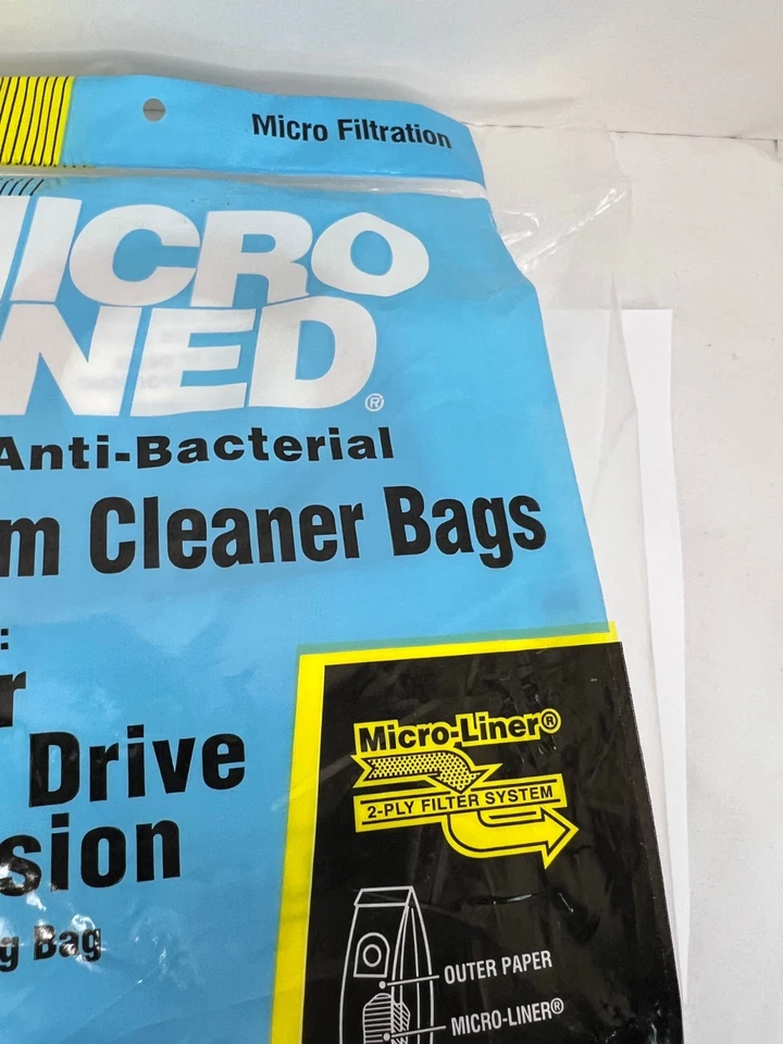Hoover Tipo Z Micro Forrado Paquete de 10 Bolsas para Aspiradora Antibacterianas Nuevas Foto 4 de 4
