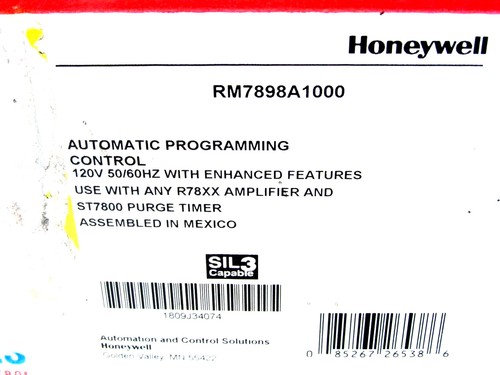 NEU Honeywell RM7898A1000 AUTOMATISCHE PROGRAMMIERSTEUERUNG 120V 50/60HZ - Bild 5 von 8