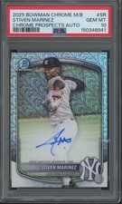2025 Bowman Chrome Mega Box Stiven Marinez Auto RC Rookie Gem Mint PSA 10