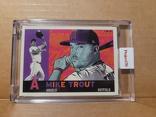 2021 Topps Project70 Encased Artist Card MIKE TROUT/MORNING BREATH #708