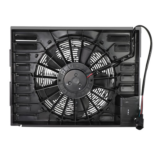 Factory Style A/C Condenser Cooling Fan Assembly for BMW 745 750 760 i/Li 02-08 - Picture 6 of 6
