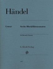 Six Recorder Sonatas For Alto Recorder 2 Performance Scores and Bass Part