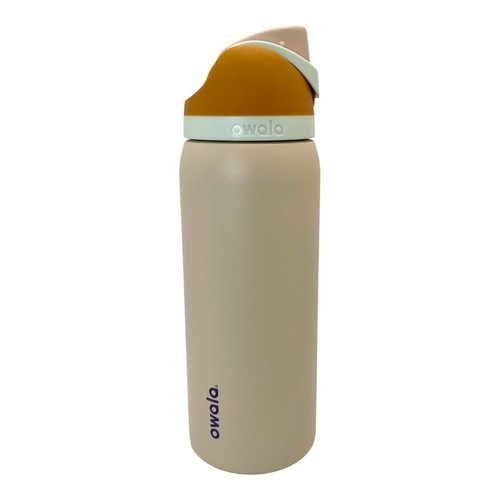 Owala Freesip Edelstahl Wasser in der Wüste Beige Braun Flasche 32 Oz.