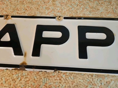 50er Jahre San Francisco Vintage Porzellan auf Stahl Straßenschild - CAPP 33x7 - Bild 4 von 13