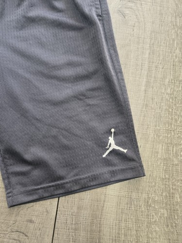 Air Jordan Mesh Basketball Shorts Boys Youth Medium 10 12 No Drawstring Gray - Picture 2 of 9