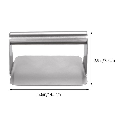 Burger Press Handle Grill Burger Stainless Steel Press Patty Press Heavy Duty - Picture 3 of 12