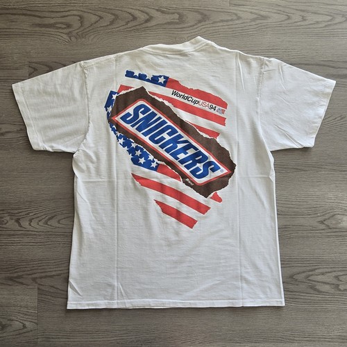 Vintage 1994 World Cup USA Soccer T Shirt & Hat Snickers Apex One Snapback 90s - Picture 5 of 14