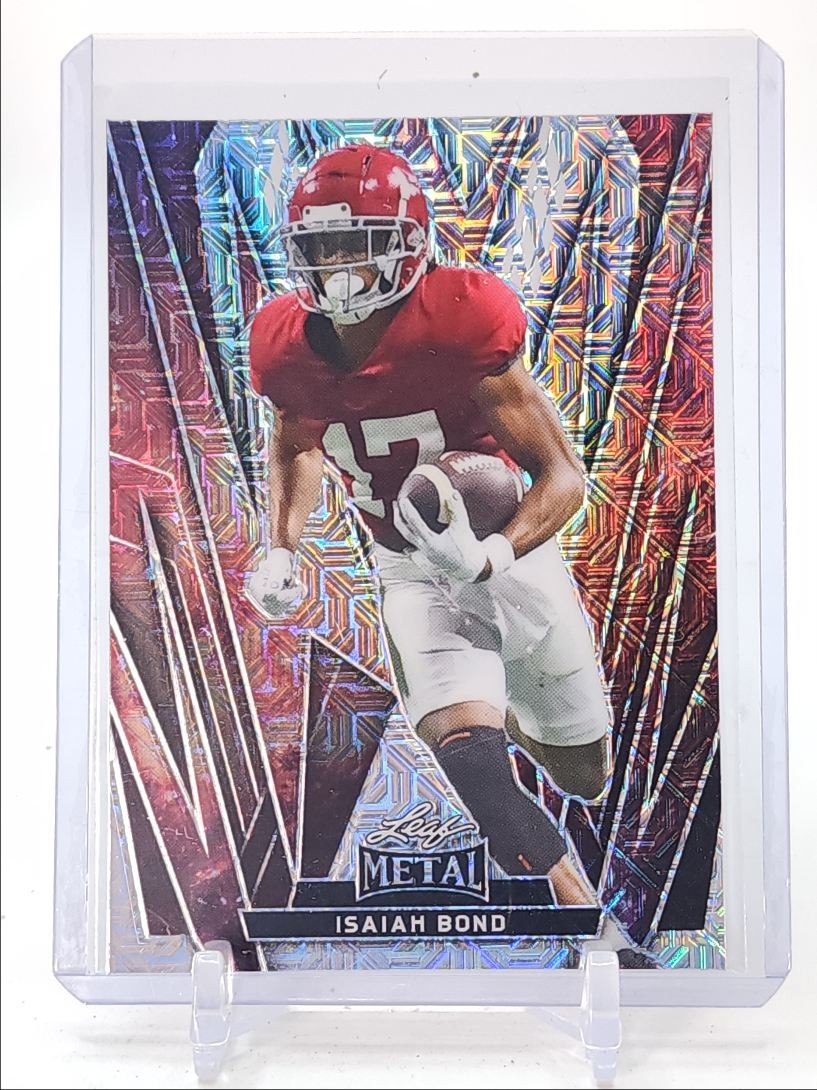 ISAIAH BOND 2024 LEAF METAL FOOTBALL GALAXY MOJO 1/1 Q1880