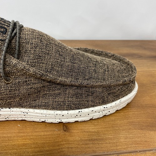 Hey Dude Wally Blend Dark Linen Brown Lightweight Slip-On Men's Shoe Sz 13 NWOB - Picture 12 of 20