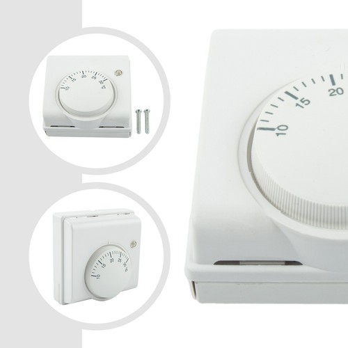 Thermostat L83 x H83 x T31 mm 220 V AC ABS für Hotel Restaurant mechanisch - Bild 9 von 12