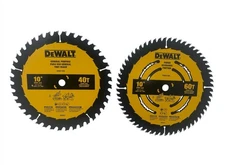 DeWalt DWA110CMB 2 Pack 10inch 40T & 60T General Purpose Circular Saw Blades