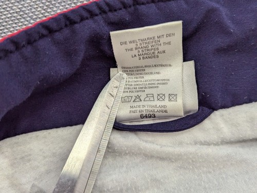 Vintage Adidas Mens Track Jacket D6 Trefoil Full Zip Posten Blue Red Yellow - Picture 11 of 12