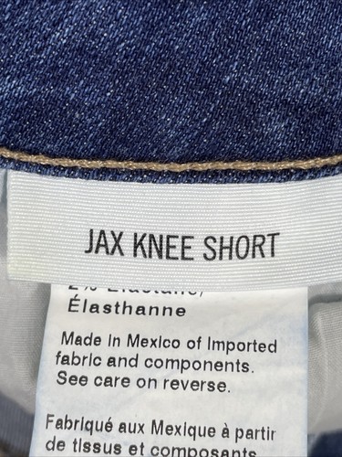 Paige Jax Knee Shorts Womens Size 28 Medium Wash Ezra Denim Stretch Summer - Picture 10 of 13