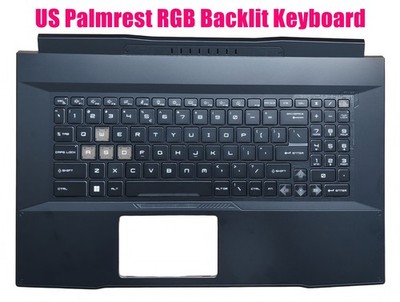 US Palmrest RGB Keyboard for MSI Katana 17 B12VFK/B12VEK/B12UCXK/B12VGK/B12UDXK