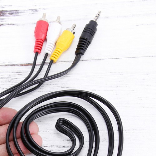 Stereo Cord Compatible Composite Video Cable to 3 Audio Adapter Camcorder - Bild 10 von 10