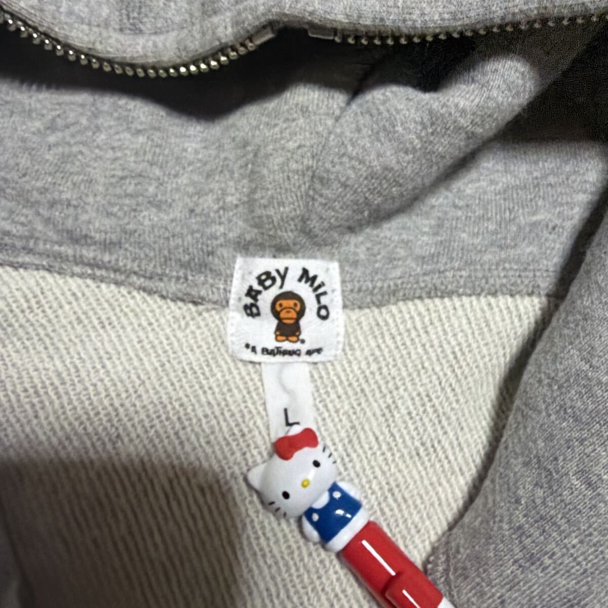 A BATHING APE BAPE x Sanrio Hello Kitty Zip Hoodie L Authentic