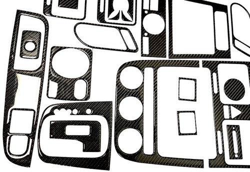 Interior Carbon Fiber Dash Trim Kit for Volkswagen GTI / Rabbit 2006 - 2009 - Picture 2 of 4