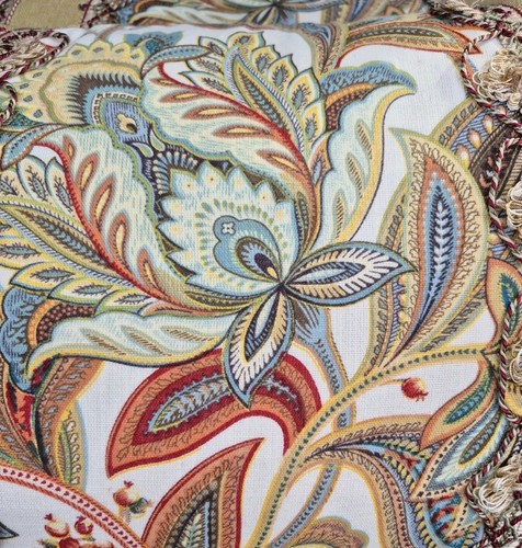 EUC 2 Five J Queens Court August Boudoir dekorative Überwurf Kissen 15" x 21" - Bild 5 von 6