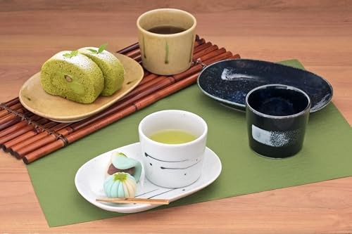 Yamago Pottery Soba Inokuchi Cup Japanese Tableware Set Mino Ware Food Free - Picture 3 of 4