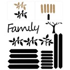 1 Set 3D Wall Sticker Wallpaper Creative Background Wall Decor Family Tree Decal