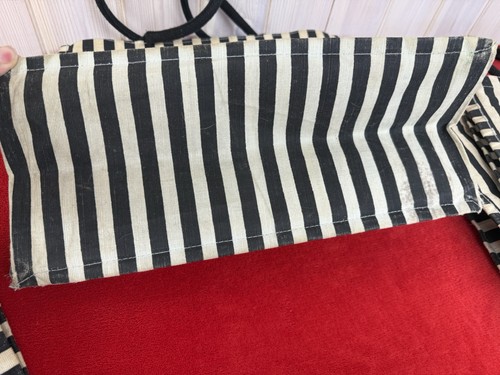 Lulu Guinness für Tesco 2017 rote Lippen schwarz creme gestreift Einkaufstaschen x 4 - Bild 11 von 23