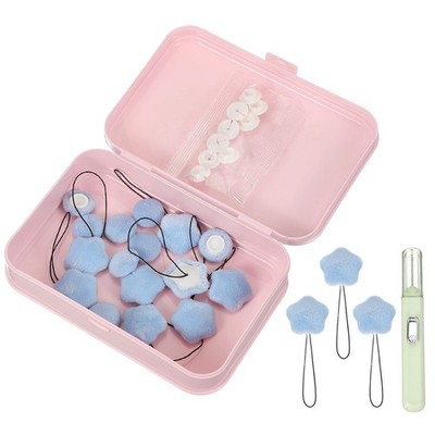 8 Pcs Duvet Cover Pins Clips to Hold Comforter Inside, Light Blue (Star)