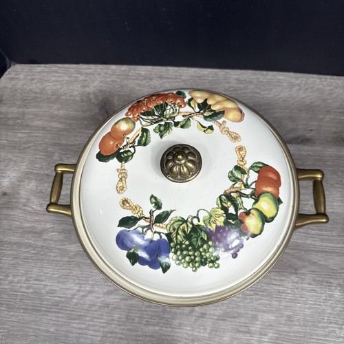 TABLETOPS UNLIMITED Kensington Garden Porzellan Emaille 3 Quart bedeckt Kasserolle - Bild 2 von 5