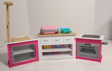 Barbie Ultimate Kitchen Play Set Tested Light Up Sounds Oven Stove Grill