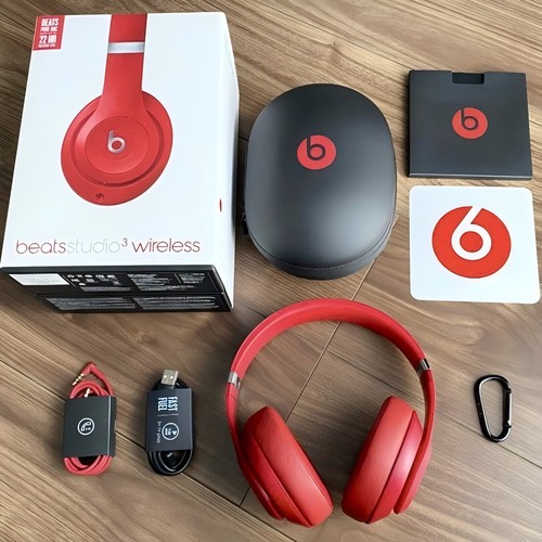 Red Beats By Dr Dre Studio3 Wireless Bluetooth Headphones Brand New and Sealed - Picture 10 of 11