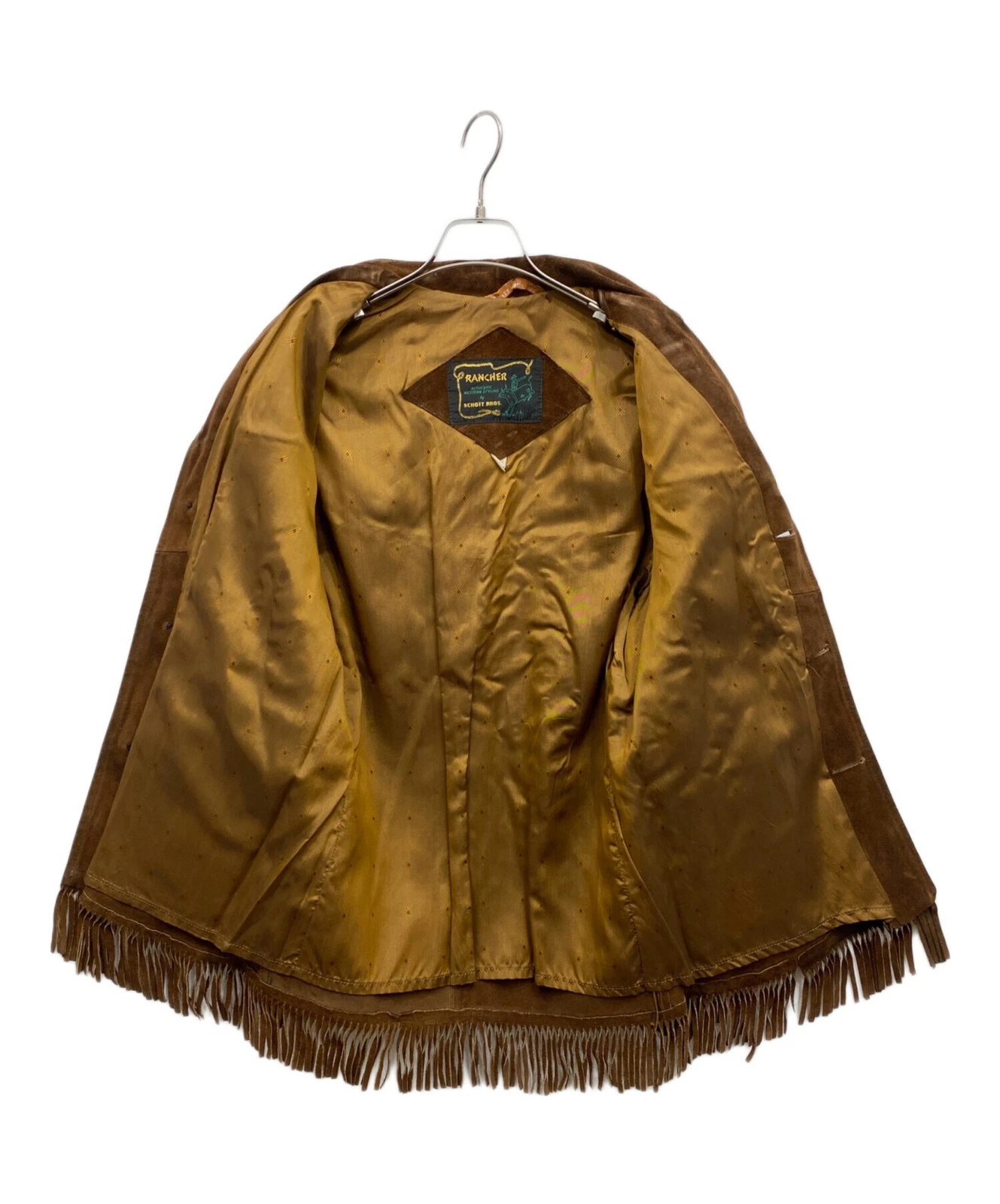 RANCHER by Schott Schott RANCHER Fringe Leather Jacket Men's Size 38 Brown - product detail image 3
