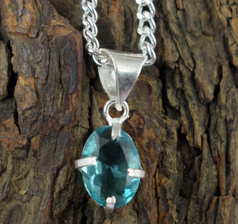 6.25 Ct Natural Green Amethyst Oval Gemstone Certified Men's Engagement Pendant - Image 4 of 4