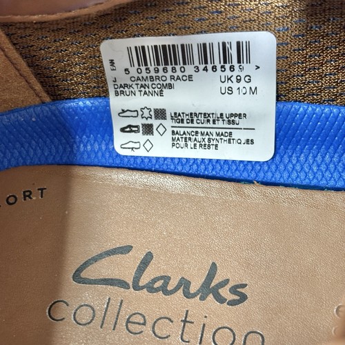 NEW Clarks Cambro Race MENS Shoe Size 10 Low Top Leather Sneaker NWT Box Tag - Picture 13 of 19