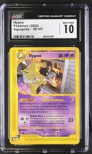 CGC 10 GEM MINT Hypno 2003 Aquapolis 16/147 Pokemon Card