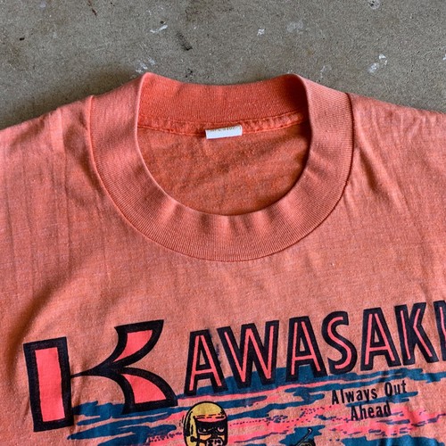 60s - 70s VINTAGE KAWASAKI MOTORCYCLES MOTOCROSS MX T-SHIRT SZ S HARLEY DAVIDSON - Picture 8 of 13