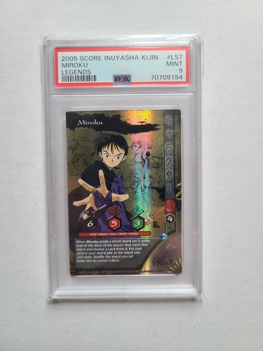 Inuyasha TCG Miroku PSA 9 MINT 2005 Kijin 1st Edition Legends VERY RARE Card LS7 - Picture 2 of 4