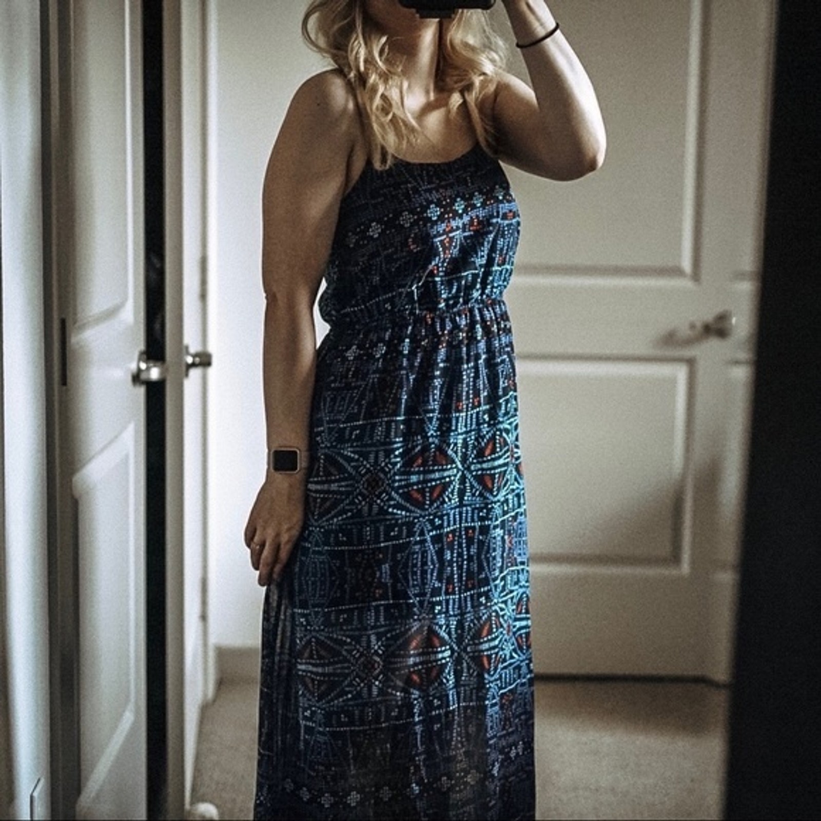 Forever 21 Geometric Boho Dot Pattern Spaghetti S… - image 6