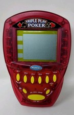 2000 Radica Triple Play Poker Electronic Handheld Poker Game Works