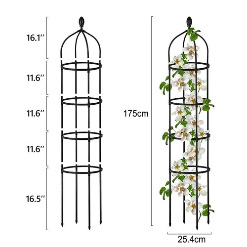 Sturdy Steel Trellis for Morning Glories and Vegetables Easy Installation - Picture 6 of 11