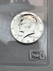 1964-90% silver Proof Kennedy half dollar. Exact Coin Shown. Nice