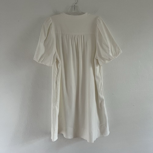 Abito TuckernuckPomander Place Bianco Carly Donna L Relaxed Mini Shift Nuovo con etichette - Foto 12 di 12