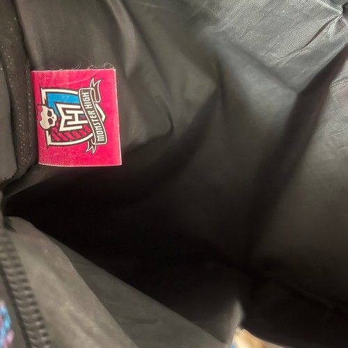 VTG Monster High Backpack Book bag 2012  Childhood Backpack Senior Pack - Picture 8 of 11