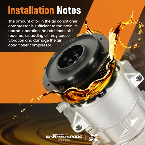 AC A/C Compressor For Toyota RAV4 2.4L 2006-2008 Camry 2.4L 2007-2009 CO11178JC - Picture 3 of 17