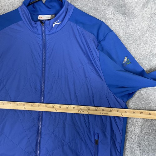 KJUS Jacket Mens 2XL* Blue Retention Insulated Quilted Full Zip Golf Performance - Picture 9 of 11